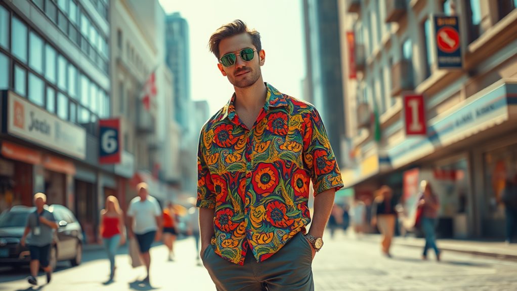 menggabungkan baju retro dengan bergaya