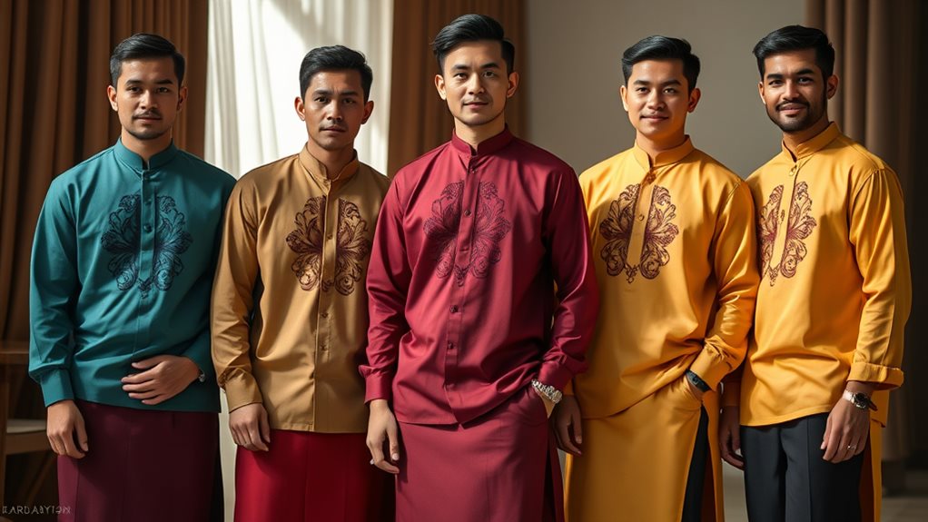 tren warna semasa fesyen lelaki Melayu