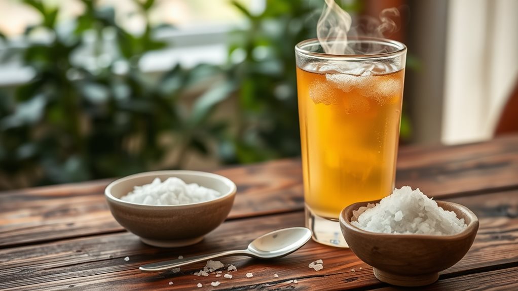 Berkumur dengan air garam suam