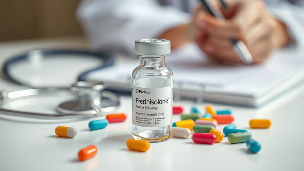 keadaan perubatan yang dirawat dengan prednisolone