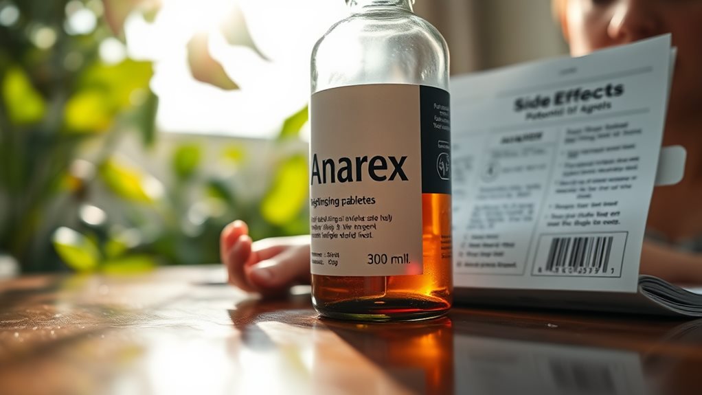 kesan sampingan yang berpotensi anarex