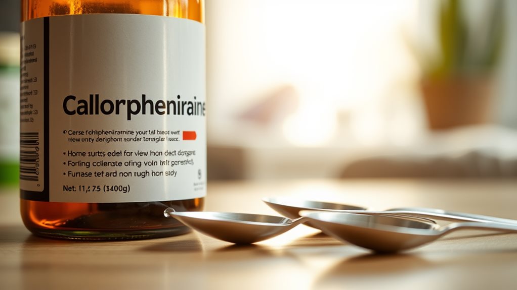 dosage yang disyorkan untuk chlorpheniramine