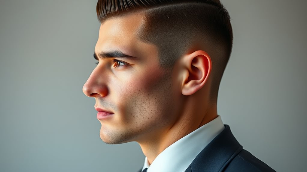 gaya rambut sisi dicukur bergaya