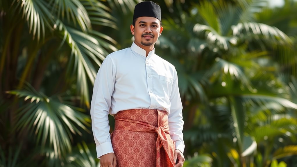 elemen pakaian tradisional Melayu